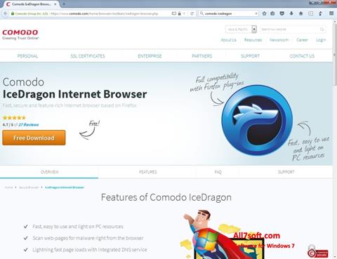 Screenshot Comodo IceDragon Windows 7