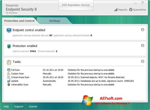 Screenshot Kaspersky Endpoint Security Windows 7