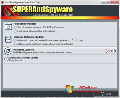 Screenshot SUPERAntiSpyware Windows 7