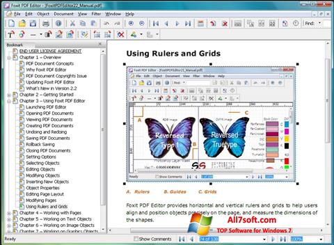 Screenshot Foxit PDF Editor Windows 7