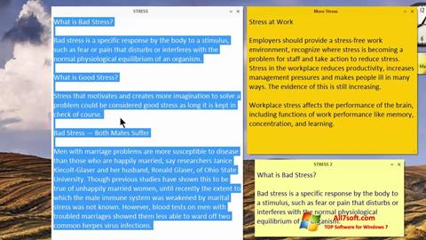 Screenshot Simple Sticky Notes Windows 7