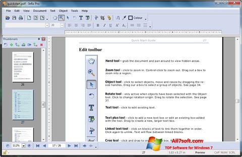 Screenshot Infix PDF Editor Windows 7