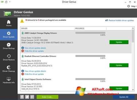Screenshot Driver Genius Windows 7
