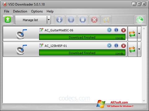Screenshot VSO Downloader Windows 7