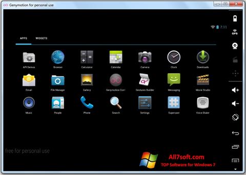 Screenshot Genymotion Windows 7