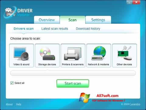 Screenshot Carambis Driver Updater Windows 7