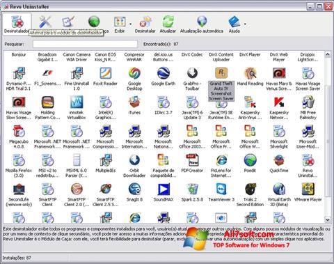 Screenshot Revo Uninstaller Windows 7
