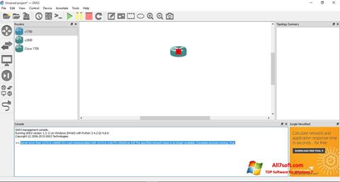 Screenshot GNS3 Windows 7