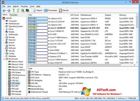 Screenshot AIDA32 Windows 7