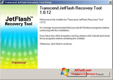 Screenshot JetFlash Recovery Tool Windows 7