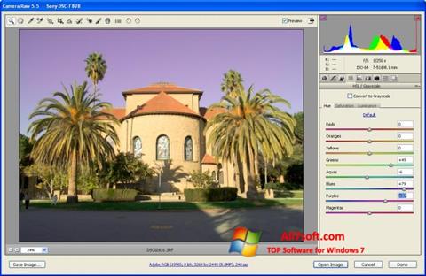 Screenshot Adobe Camera Raw Windows 7