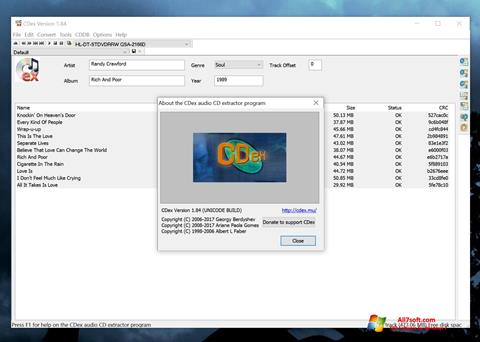 Screenshot CDex Windows 7