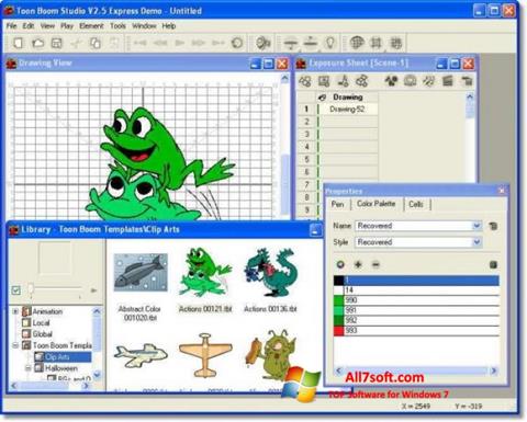 Screenshot Toon Boom Studio Windows 7