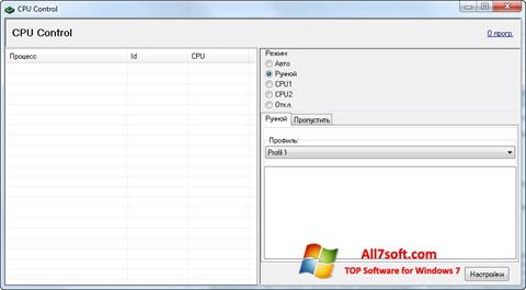 Screenshot CPU-Control Windows 7