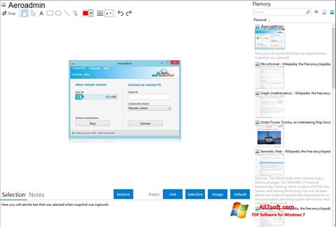 Screenshot AeroAdmin Windows 7