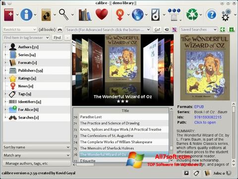 Screenshot Calibre Windows 7