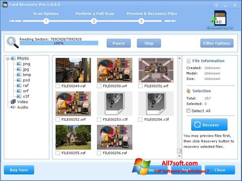 Screenshot CardRecovery Windows 7