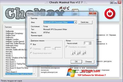 Screenshot CheMax Windows 7