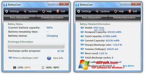 Screenshot BatteryCare Windows 7