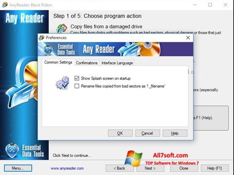 Screenshot AnyReader Windows 7