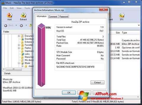 Screenshot HaoZip Windows 7