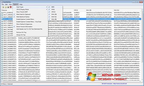 Screenshot HashMyFiles Windows 7