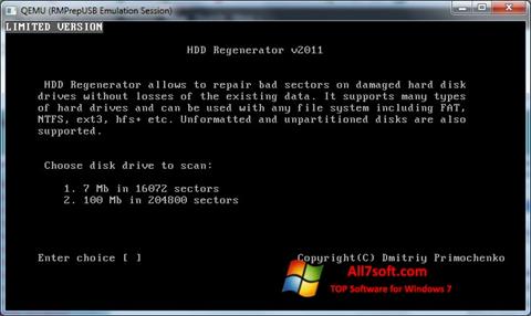Screenshot HDD Regenerator Windows 7