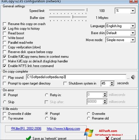 Screenshot KillCopy Windows 7