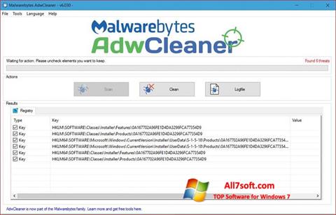 Screenshot AdwCleaner Windows 7