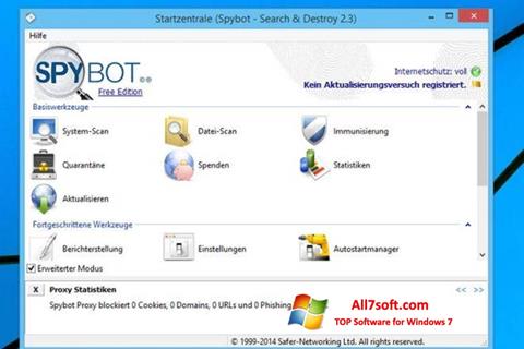 Screenshot SpyBot Windows 7