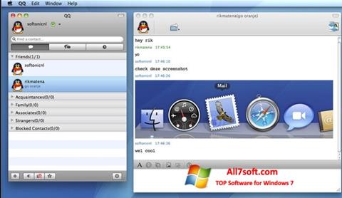 Screenshot QQ International Windows 7