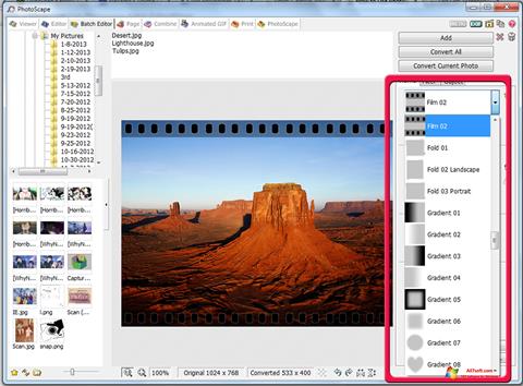 Screenshot PhotoScape Windows 7