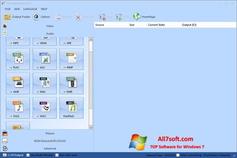 Screenshot Format Factory Windows 7